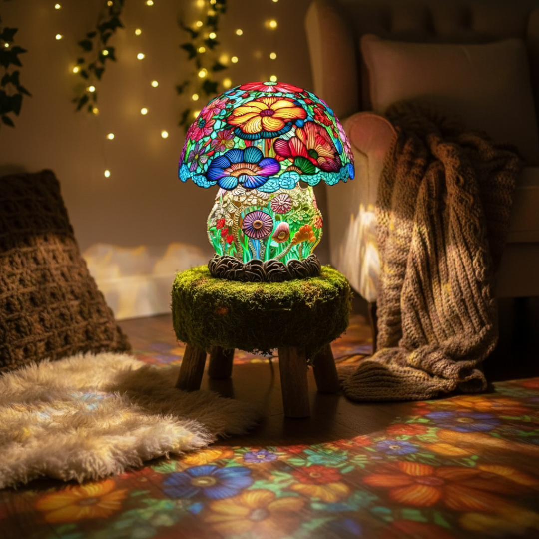 Luminária Frosted Mushroom™ | Luz Decorativa Premium
