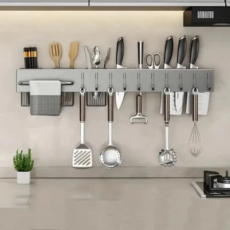 SuportFlex - Suporte de Ferro Para Armazenamento De Facas Ganchos Talheres Utensílios De Cozinha - Entrega Grátis