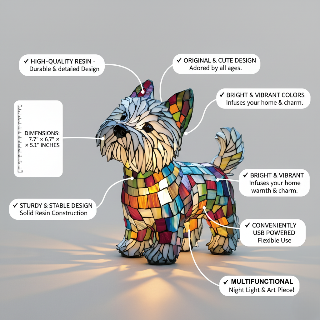Luminária Cachorro Kiko™ | Luz Decorativa Premium