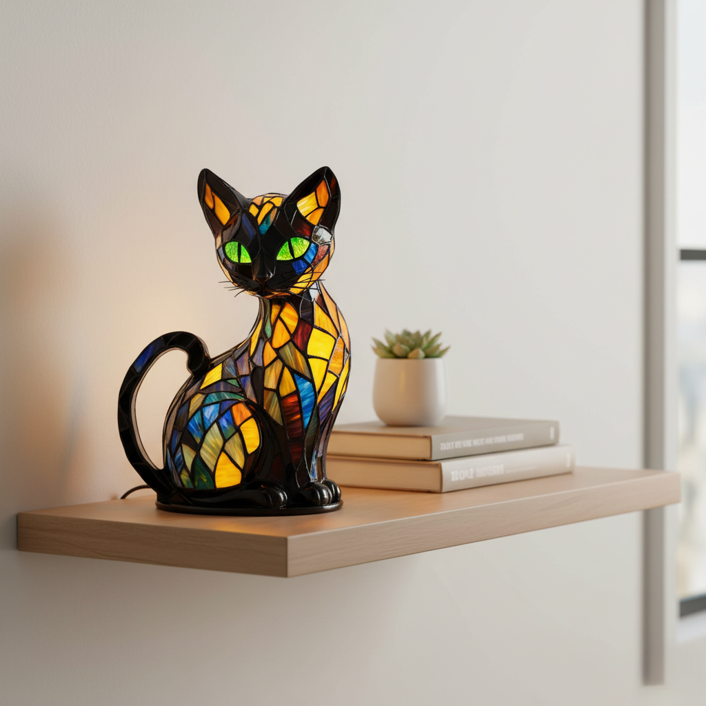 Luminária Gato Elegance™ | Luz Decorativa Premium