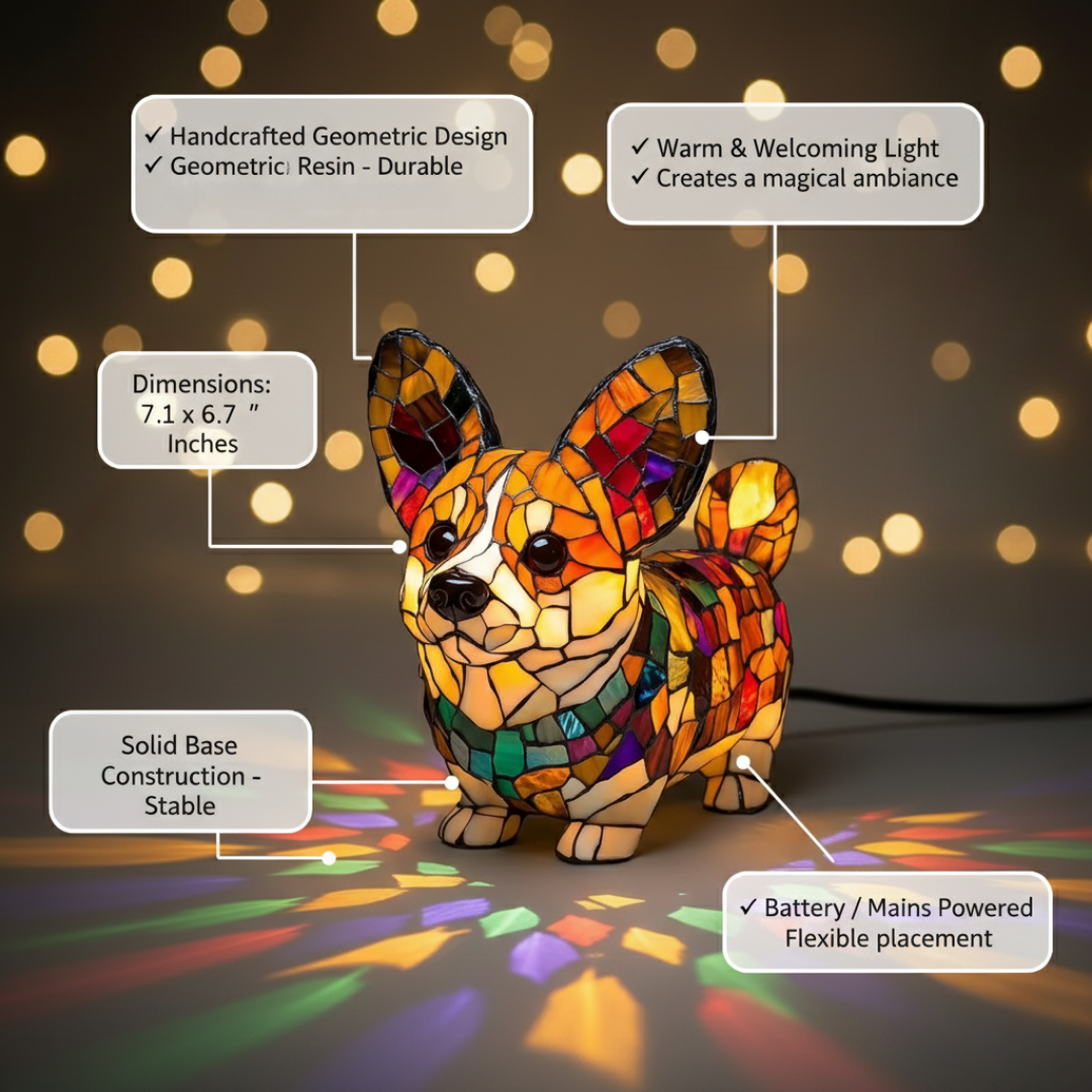 Luminária Corgi Royal™ | Luz Decorativa Premium
