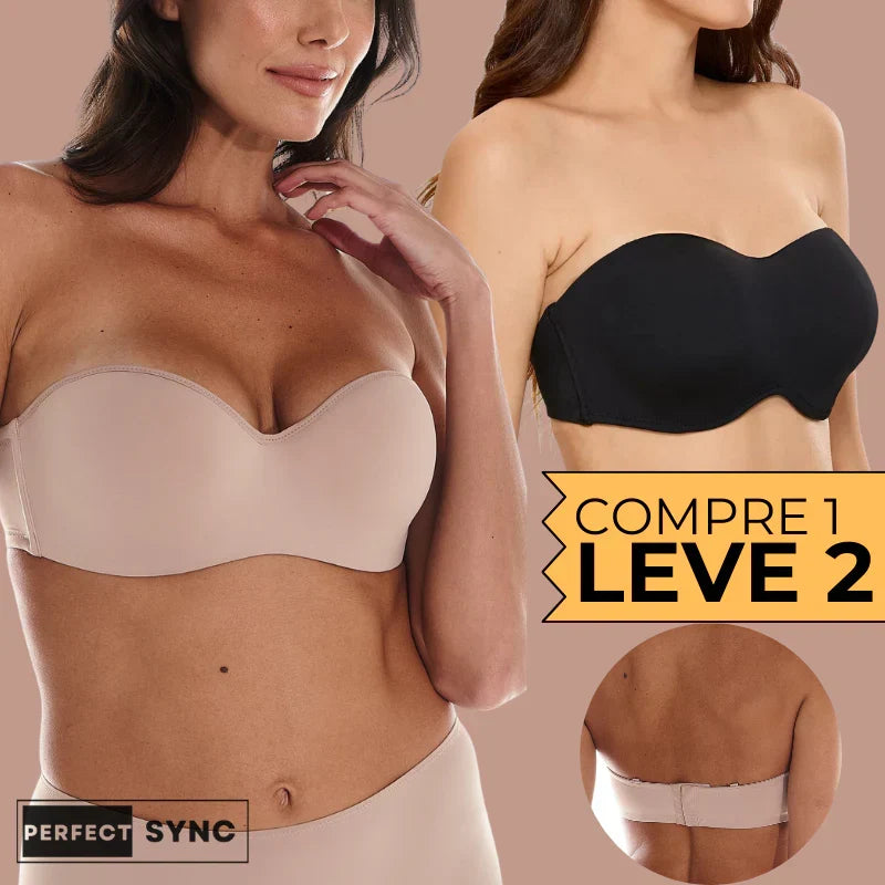 [COMPRE 1 LEVE 2] Sutiã Comfort Line Tomara Que Caia Sem Alça - Com Sustentação Fita Up
