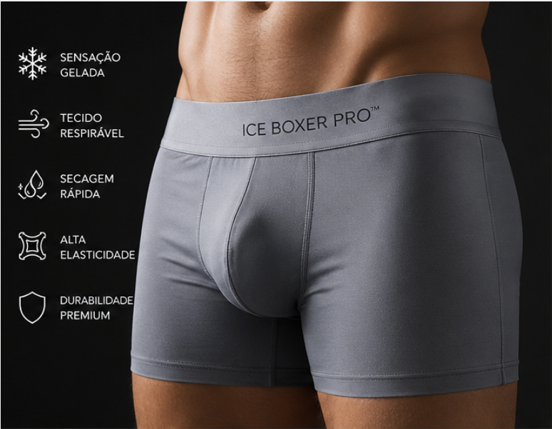 ICE BOXER™ Dry Comfort – Kit de Cuecas Masculinas