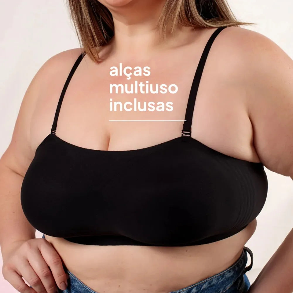 [COMPRE 1 LEVE 2] Sutiã Comfort Line Tomara Que Caia Sem Alça - Com Sustentação Fita Up