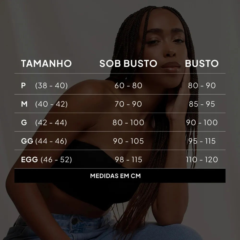 [COMPRE 1 LEVE 2] Sutiã Comfort Line Tomara Que Caia Sem Alça - Com Sustentação Fita Up