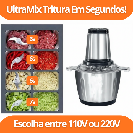 UltraMix – Triture Carnes e Legumes Com Apenas Um Toque - Entrega Grátis
