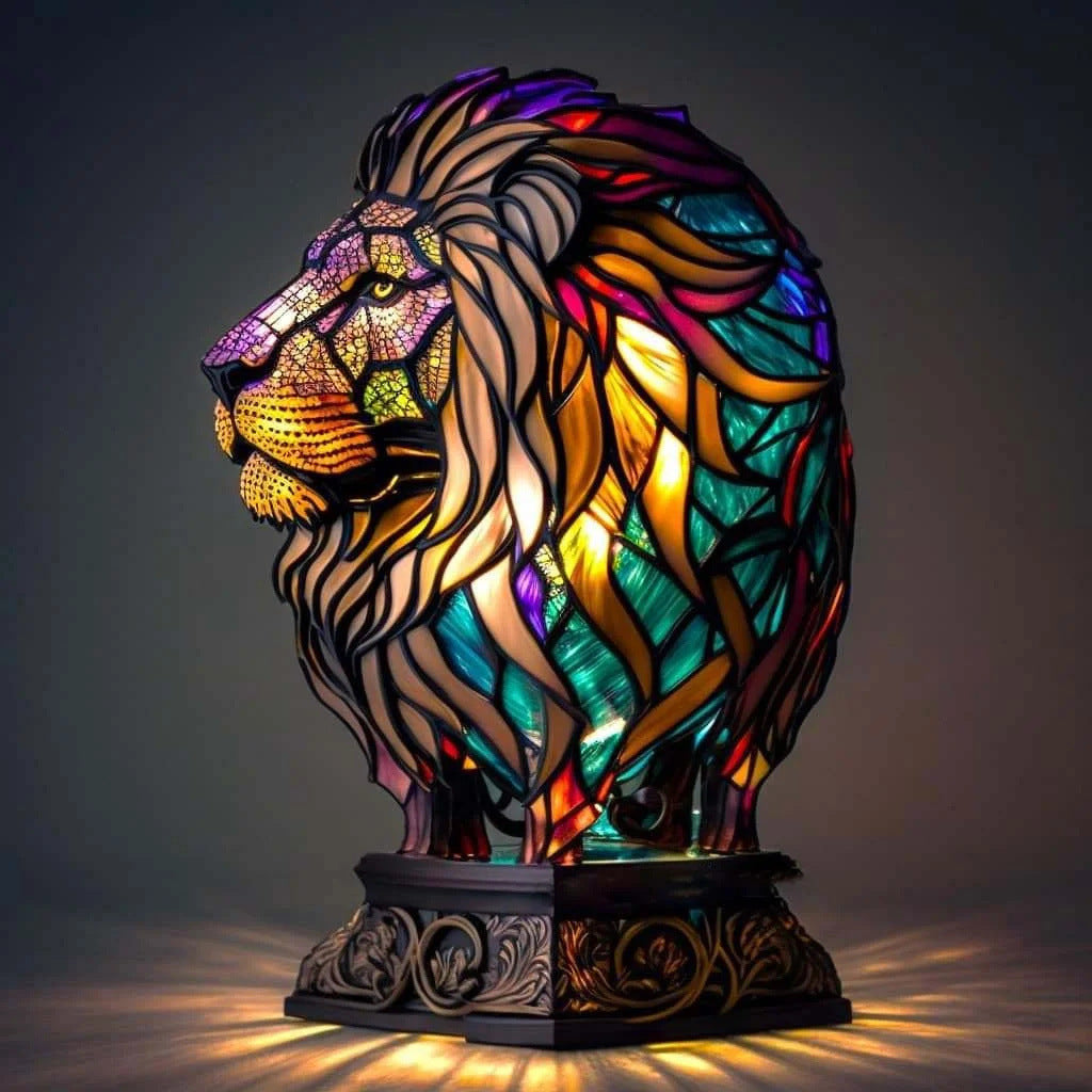 Luminária Leão Real™ | Luz Decorativa Premium