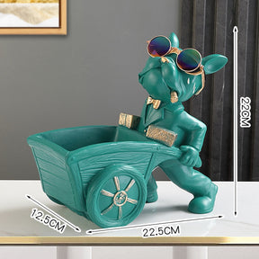 Escultura Decorativa Bulldog Francês Decorativo