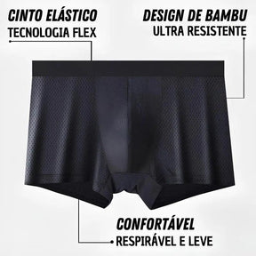 Kit 10 Cuecas de Fibra de Bambu - Ultra Conforto