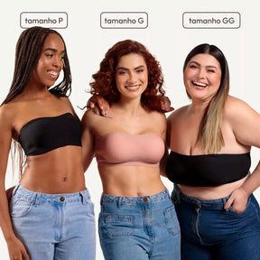 [COMPRE 1 LEVE 2] Sutiã Comfort Line Tomara Que Caia Sem Alça - Com Sustentação Fita Up