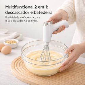 Descascador Elétrico 2 em 1 + Batedor de Ovos